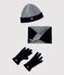 Set polaire enfant fille-garçon gris SUBWAY/bleu SMOKING