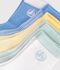 5 paires de chaussettes b&eacute;b&eacute; en coton &agrave; rayures multicouleur