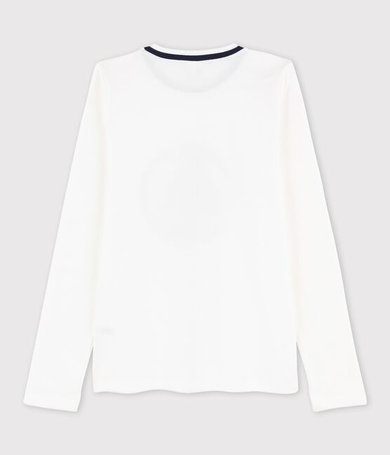 Tee shirt manches longues enfant blanc MARSHMALLOW