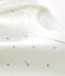 Body manches longues bébé garçon blanc MARSHMALLOW/bleu ACIER