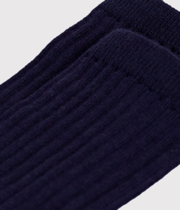 Chaussettes hautes enfant en laine et coton multicouleur