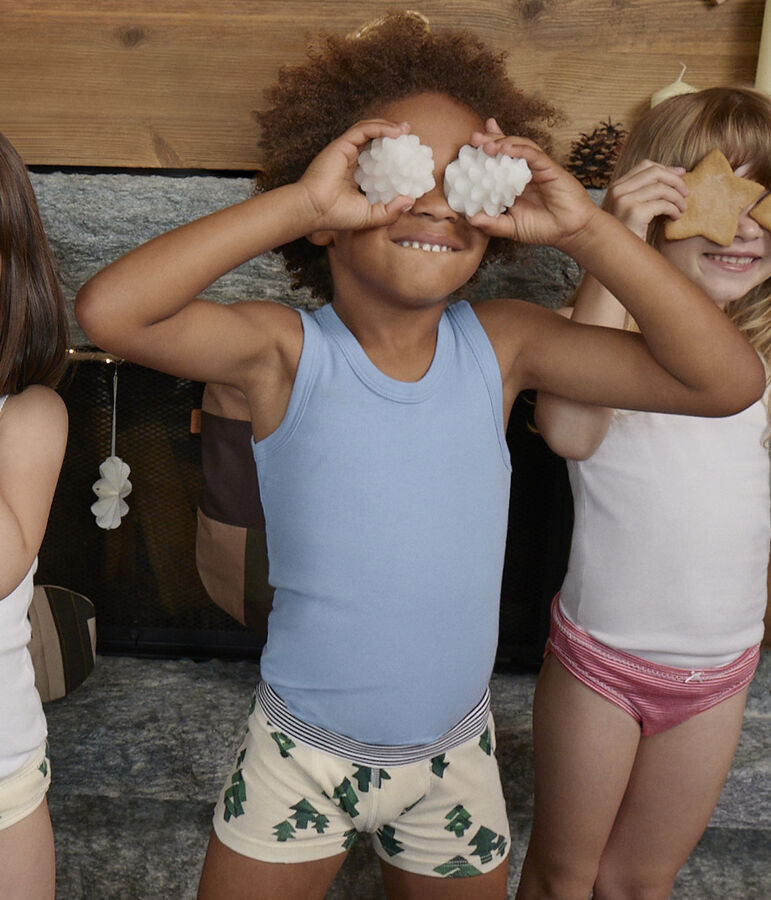 Lot de 3 boxers chalet en coton petit gar&ccedil;on variante 1