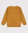 Sweatshirt en bouclette éponge enfant garçon jaune ISTRE