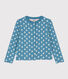 Cardigan imprimé en tubique matelassé enfant fille