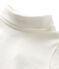 Body bébé à col roulé blanc Lait