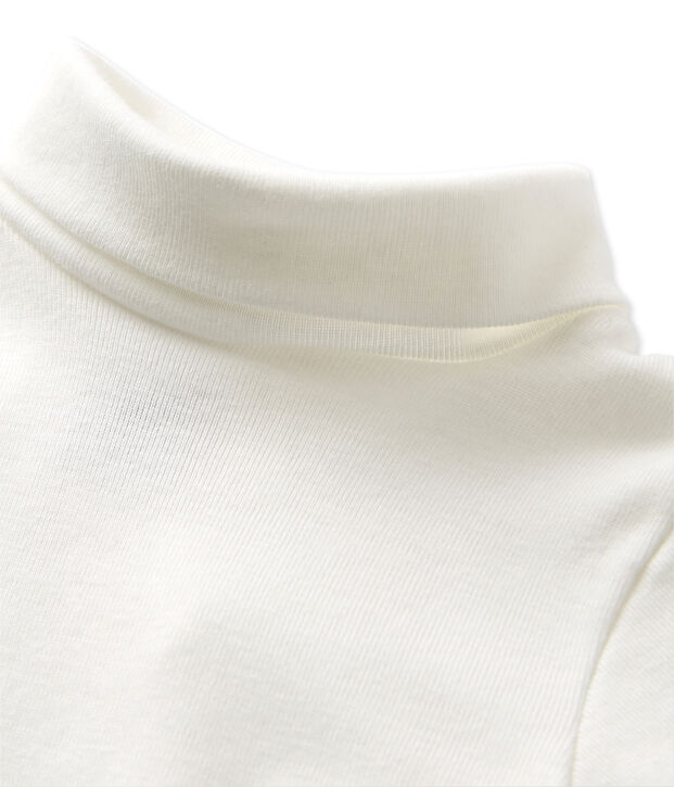 Body b&eacute;b&eacute; &agrave; col roul&eacute; blanc Lait