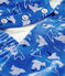 Ensemble 3 pièces bleu bébé en coton biologique bleu COOL/écru MULTICO