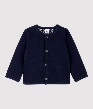 PETIT BATEAU - Cardigan en tubique matelassé bébé.