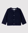 Cardigan en tubique matelassé bébé. bleu SMOKING