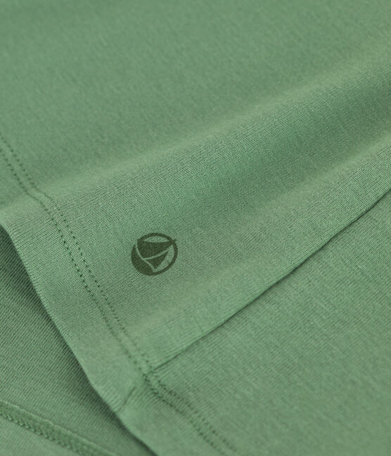 Tee-shirt Femme l'Iconique en coton uni vert PALMERAIE