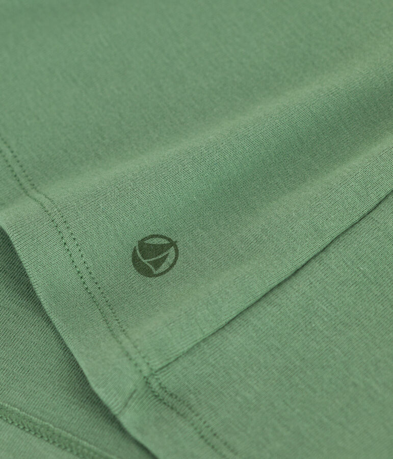Tee-shirt Femme l'Iconique en coton uni vert PALMERAIE