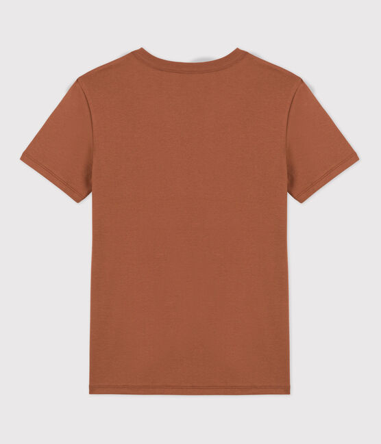 Tee-shirt L'ICONIQUE col rond en coton Femme marron CINA