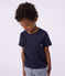Tee-shirt manches courtes enfant gar&ccedil;on bleu marine