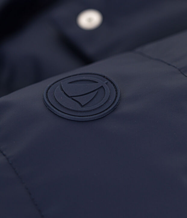 Doudoune en PU Femme bleu marine