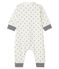 Dors-bien à étoiles bébé en côte blanc MARSHMALLOW/gris GRIS