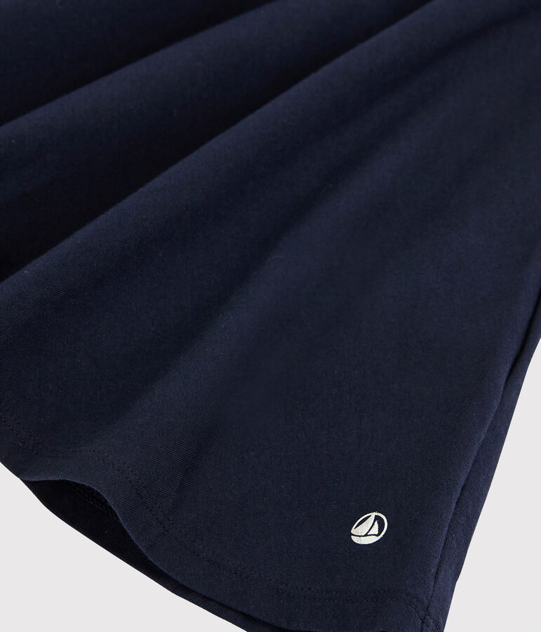 Robe manches courtes en jersey enfant fille bleu SMOKING