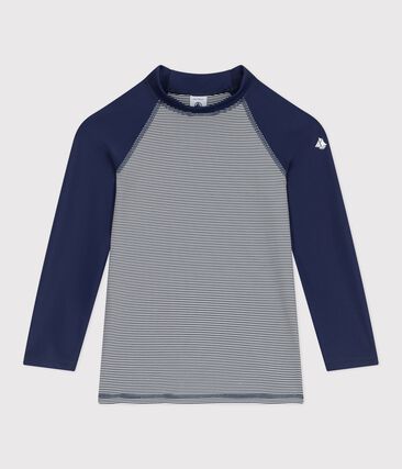 Teeshirt de bain anti uv enfant manche longue à rayures