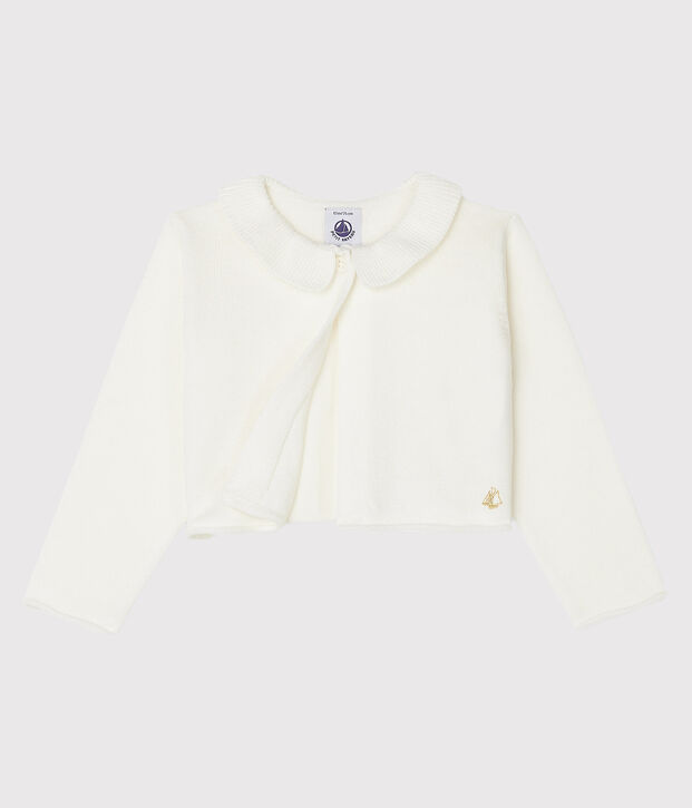 Bolero b&eacute;b&eacute; fille blanc