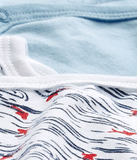 Lot de 2 bodies naissance garçon manches longues blanc LOT
