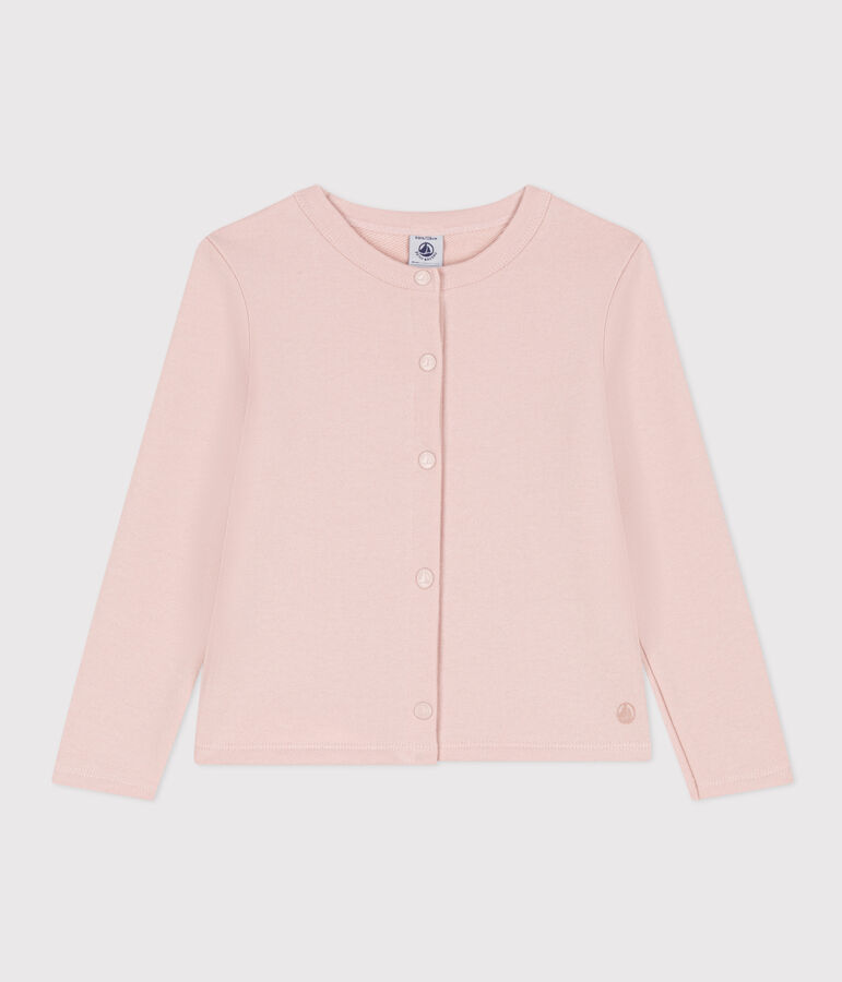 Cardigan en molleton enfant fille rose