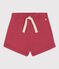 Short bébé en jersey flammé uni rose PAPI