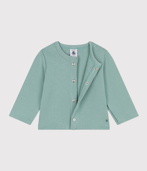 Cardigan en jersey épais bébé vert PAUL