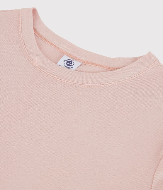T-shirt col rond iconique en coton Femme rose GLOVE