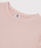 T-shirt col rond iconique en coton Femme rose GLOVE