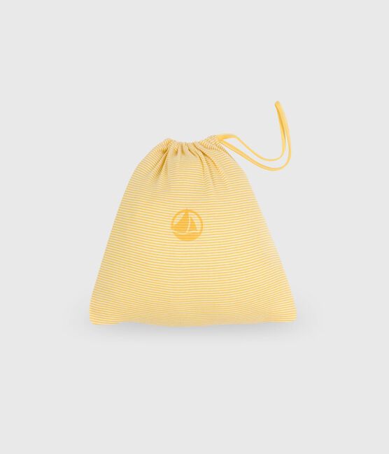 Ensemble naissance coffret deux pièces, combicourte et lange blanc MARSHMALLOW/ ORGE