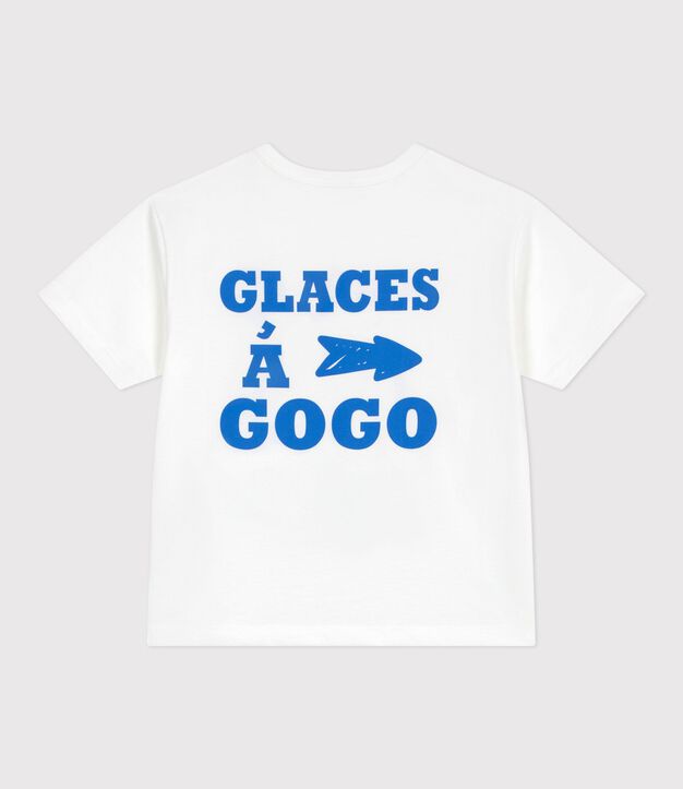 Tee-shirt enfant manches courtes en coton blanc