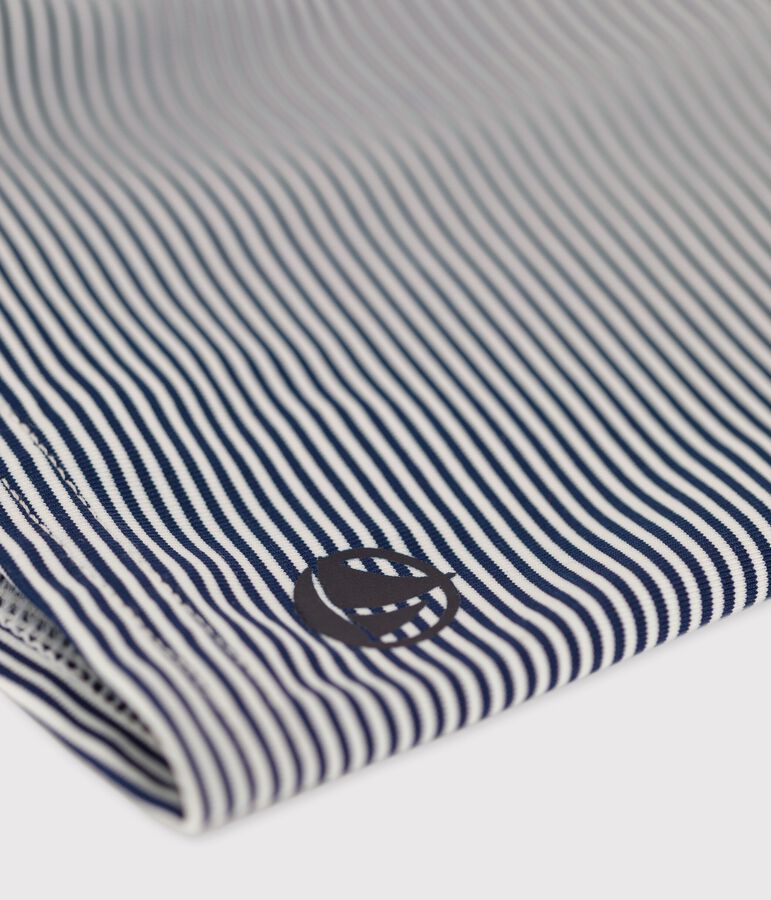 Maillot de bain iconique enfant gar&ccedil;on bleu/blanc