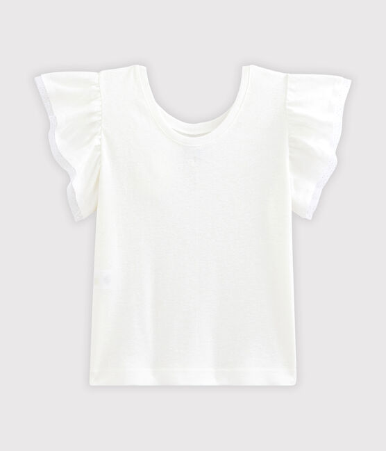 Tee-shirt enfant fille blanc MARSHMALLOW