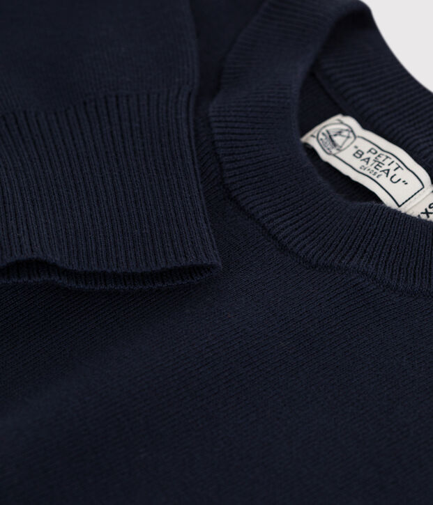 Pull marin iconique en coton Femme bleu