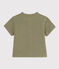 Chemise manches courtes bébé en gaze de coton vert MARECAGE