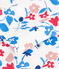 Pyjama enfant en tubique imprimé fleuri blanc MARSHMALLOW/blanc MULTICO