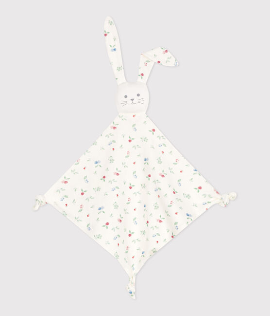 Doudou bébé en coton imprimé blanc MARSHMALLOW/blanc MULTICO
