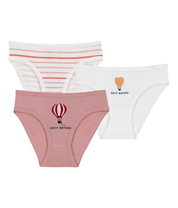 Lot de 3 culottes en coton multicouleur