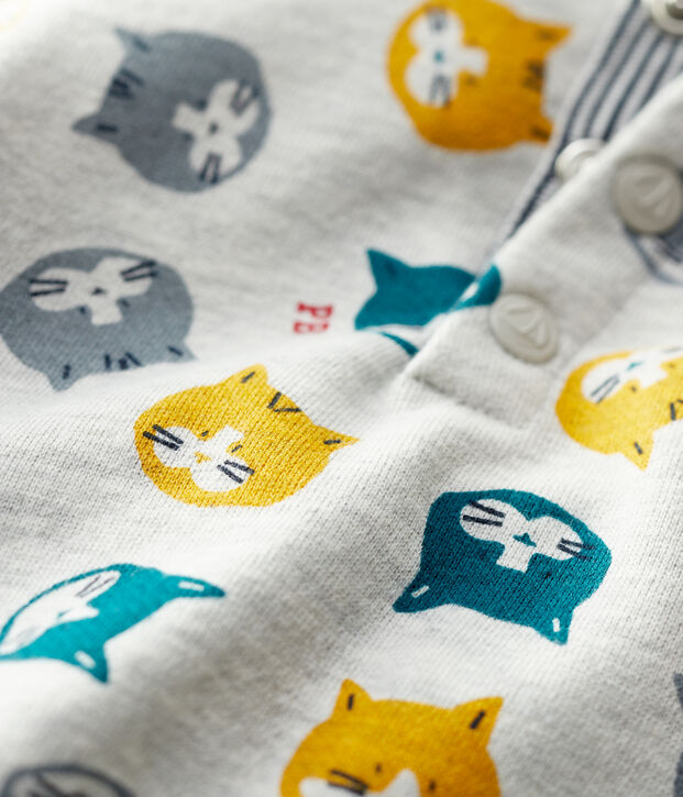 Sweatshirt en molleton b&eacute;b&eacute;. gris/multicouleur