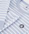 Pyjama enfant en coton &eacute;ponge &agrave; rayures bleu/&eacute;cru