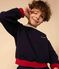 Sweatshirt imprimé en molleton enfant fille / garçon bleu SMOKING