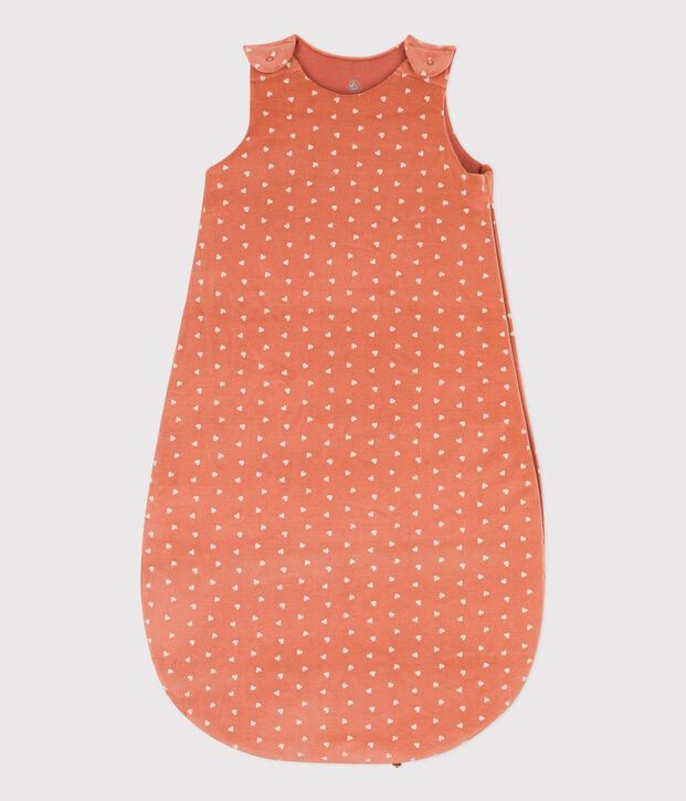 GIGOTEUSE C&OElig;URS B&Eacute;B&Eacute; EN VELOURS TOG 2 rose/&eacute;cru