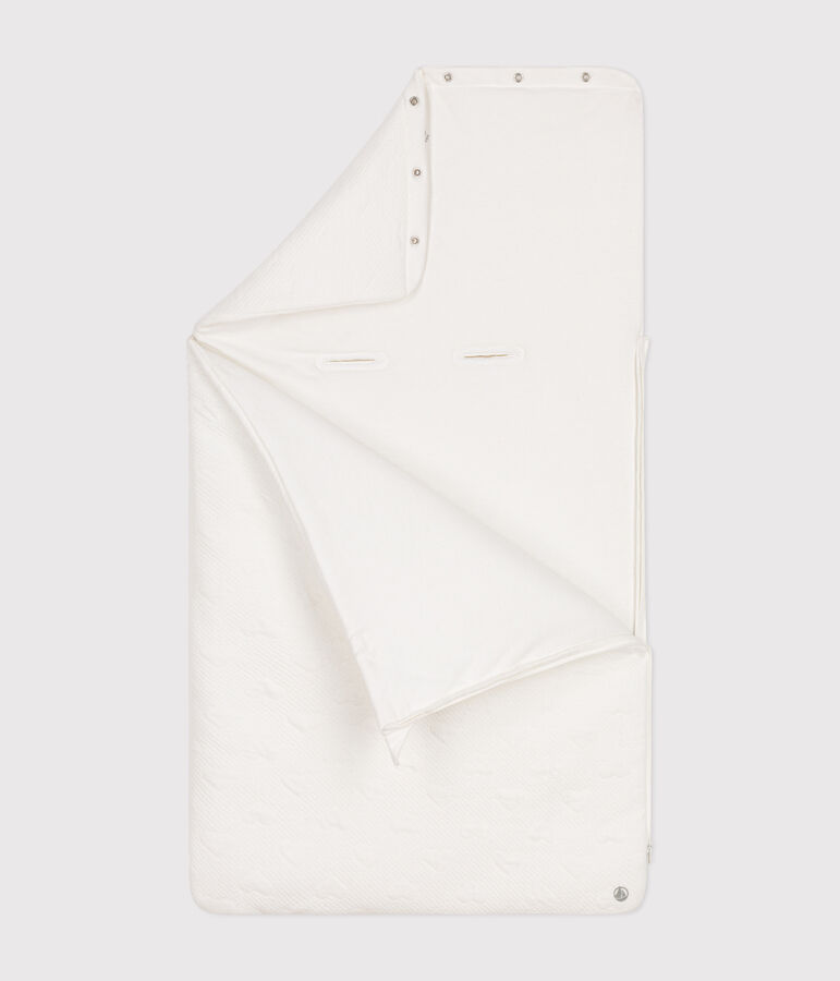 Nid d'ange en tubique b&eacute;b&eacute; blanc MARSHMALLOW