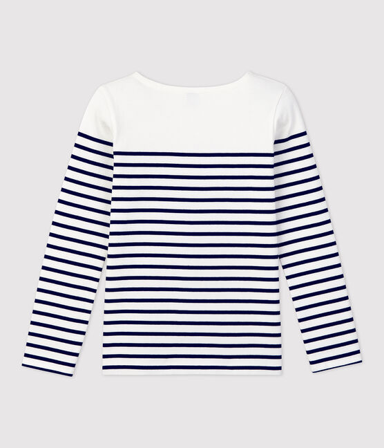 Marinière en coton Femme blanc MARSHMALLOW/bleu SMOKING