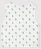 Gilet sans manches bébé en coton biologique ouatinée blanc MARSHMALLOW+GRIS/ MULTICO