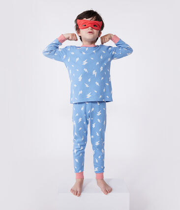 Pyjama déguisement enfant en coton phosphorescent avec cape