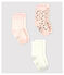 Lot de 3 chaussettes à motif bébé fille variante 2