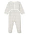 Dors bien bébé fille en côte blanc MARSHMALLOW/blanc MULTICO