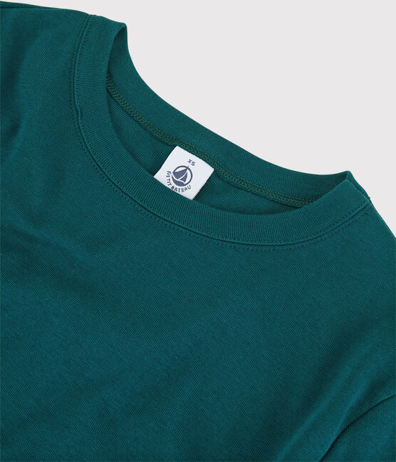 T-shirt col rond iconique en coton Femme vert PINEDE