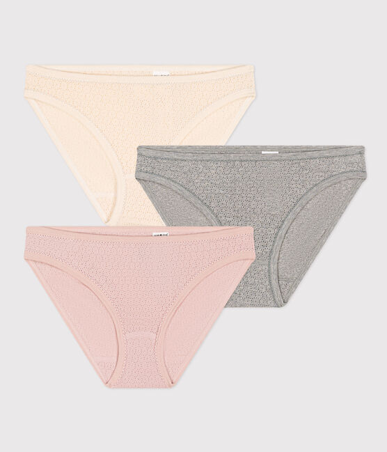 Lot de 3 culottes en coton ajouré femme variante 1