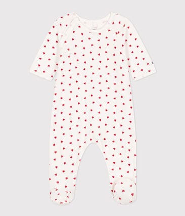 Pyjama bébé coeur en velours